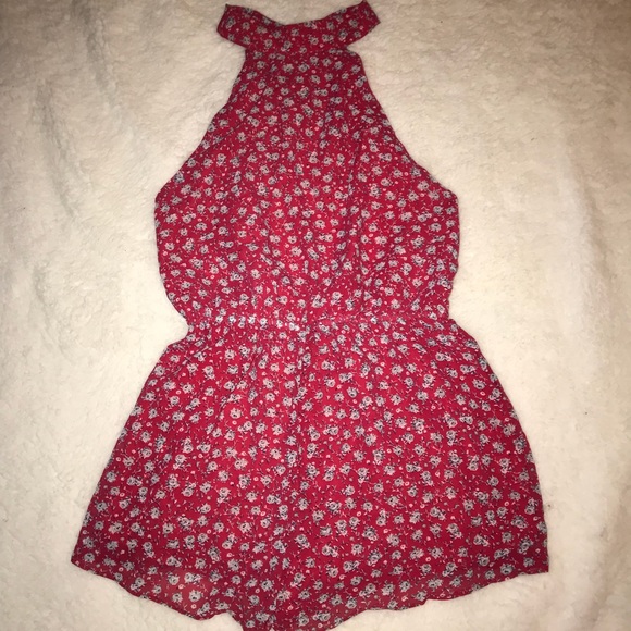 Pink Floral Romper - Picture 3 of 5